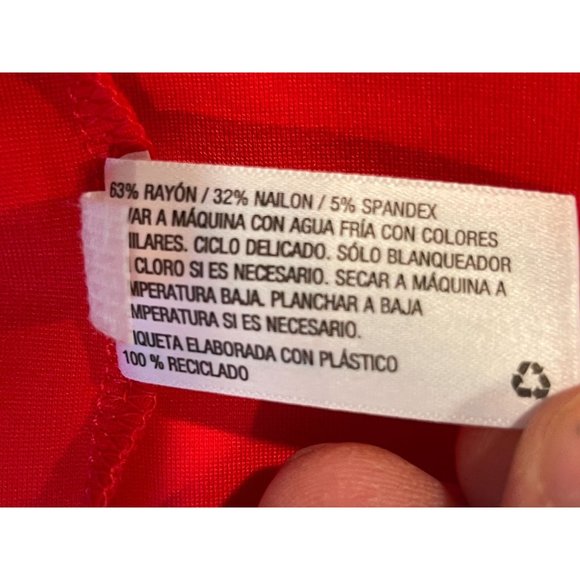 NWT Wild Fable Womens Off Shoulder Mini Dress F00246110 Stretch Red Size X Small - Picture 11 of 11